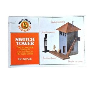 Vintage Bachmann Plasticville Switch Tower HO Scale Item #2632 NIB Sealed